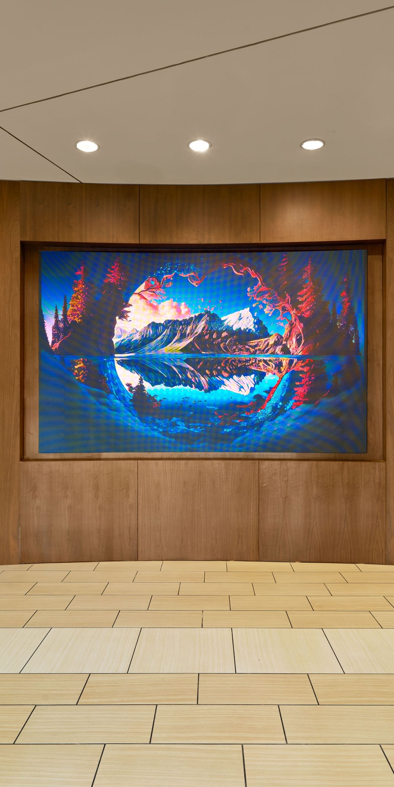 Lobby reception desks