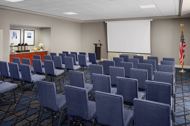 Meeting room with a theater setup