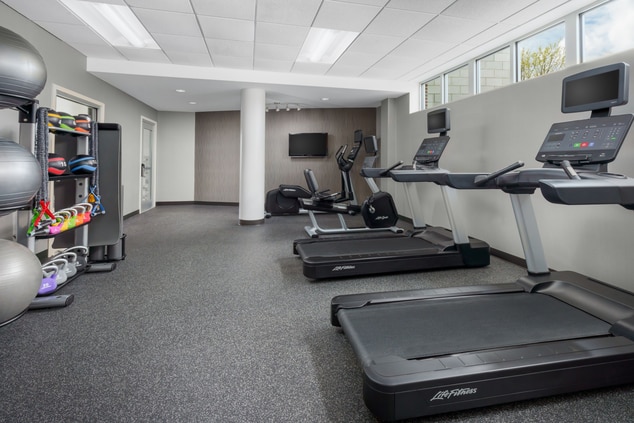 Fitness Center treadmill, elliptical and equipment