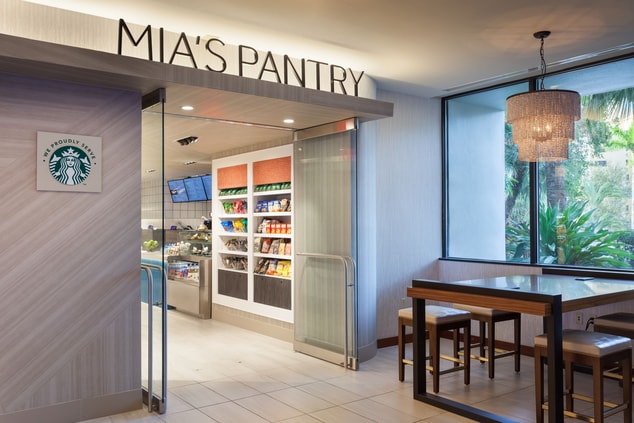 Entrance to pantry with food and drink