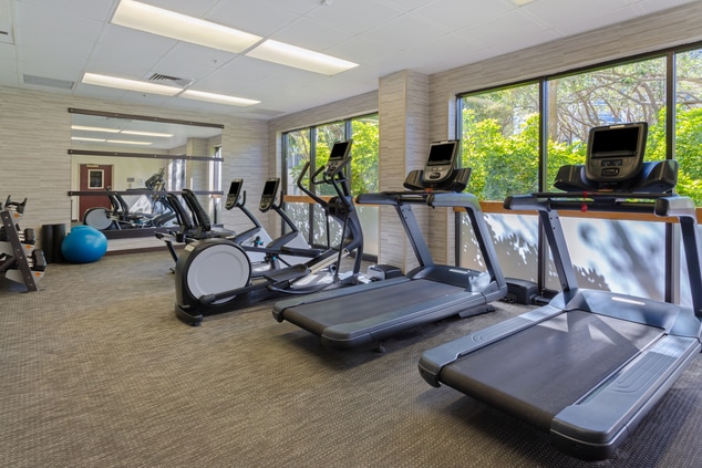 Fitness Center with gym equipment