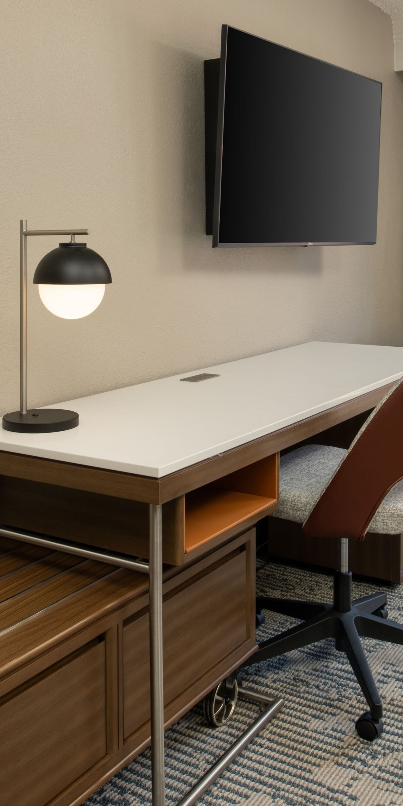 Guest Room - Work Desk with TV and chair