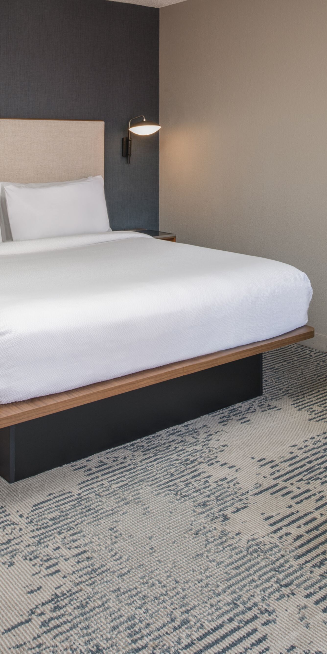 King bed and sofa