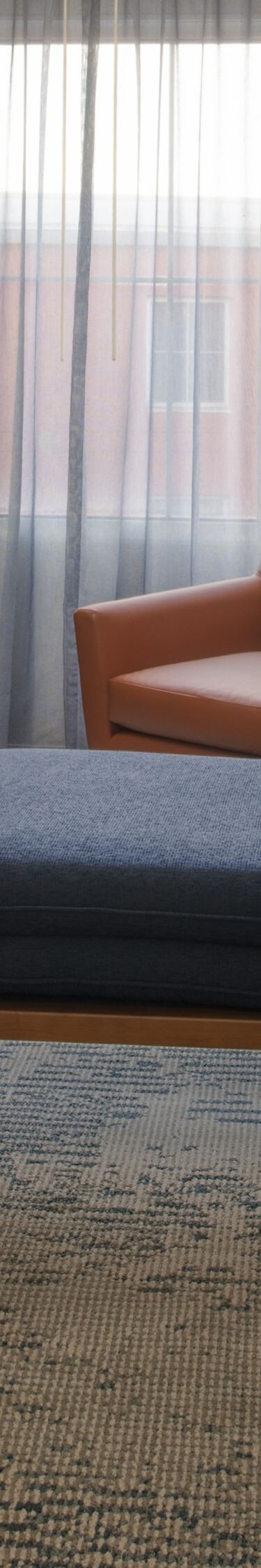Sofa, chair and TV