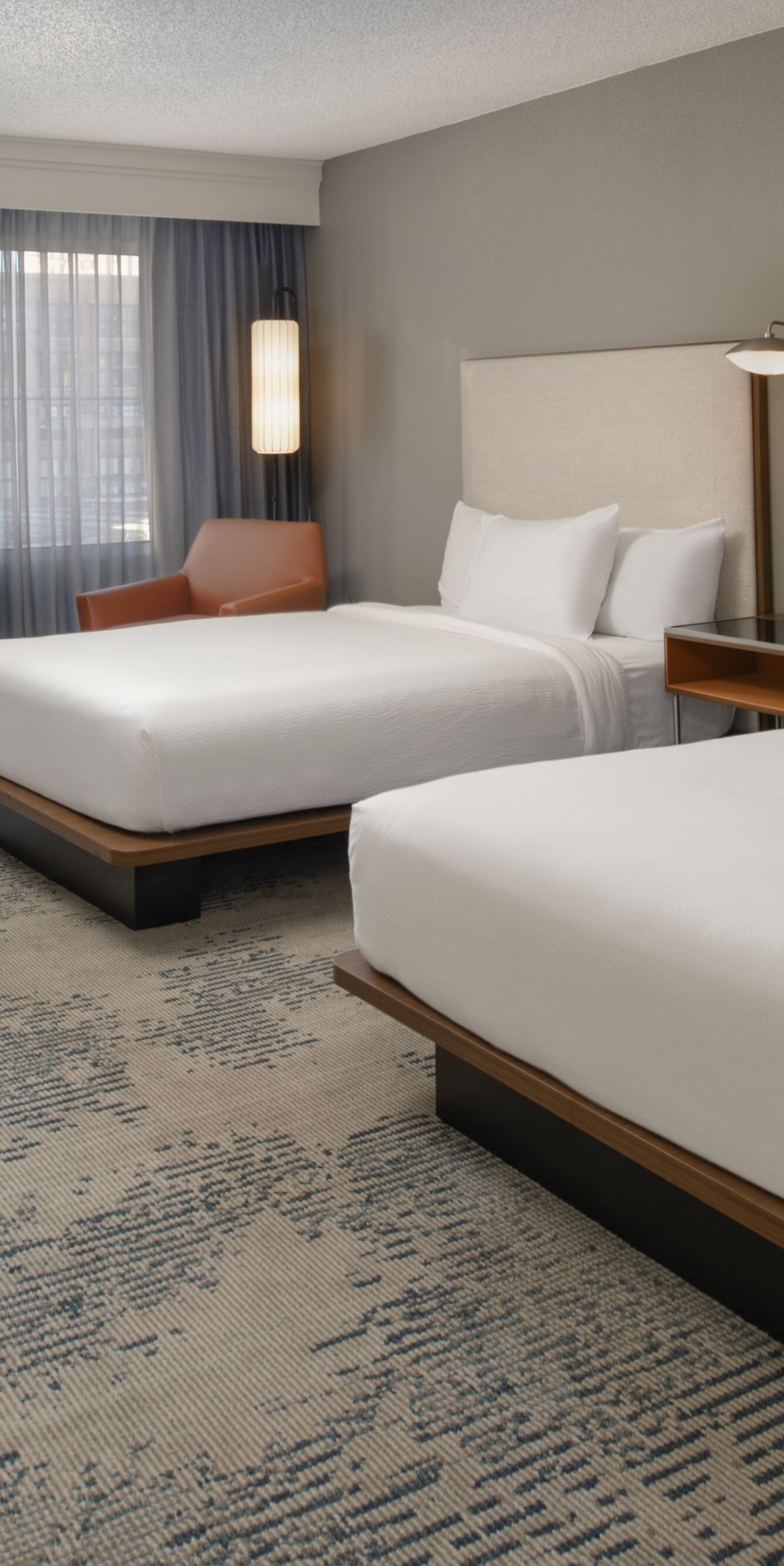 two queen beds