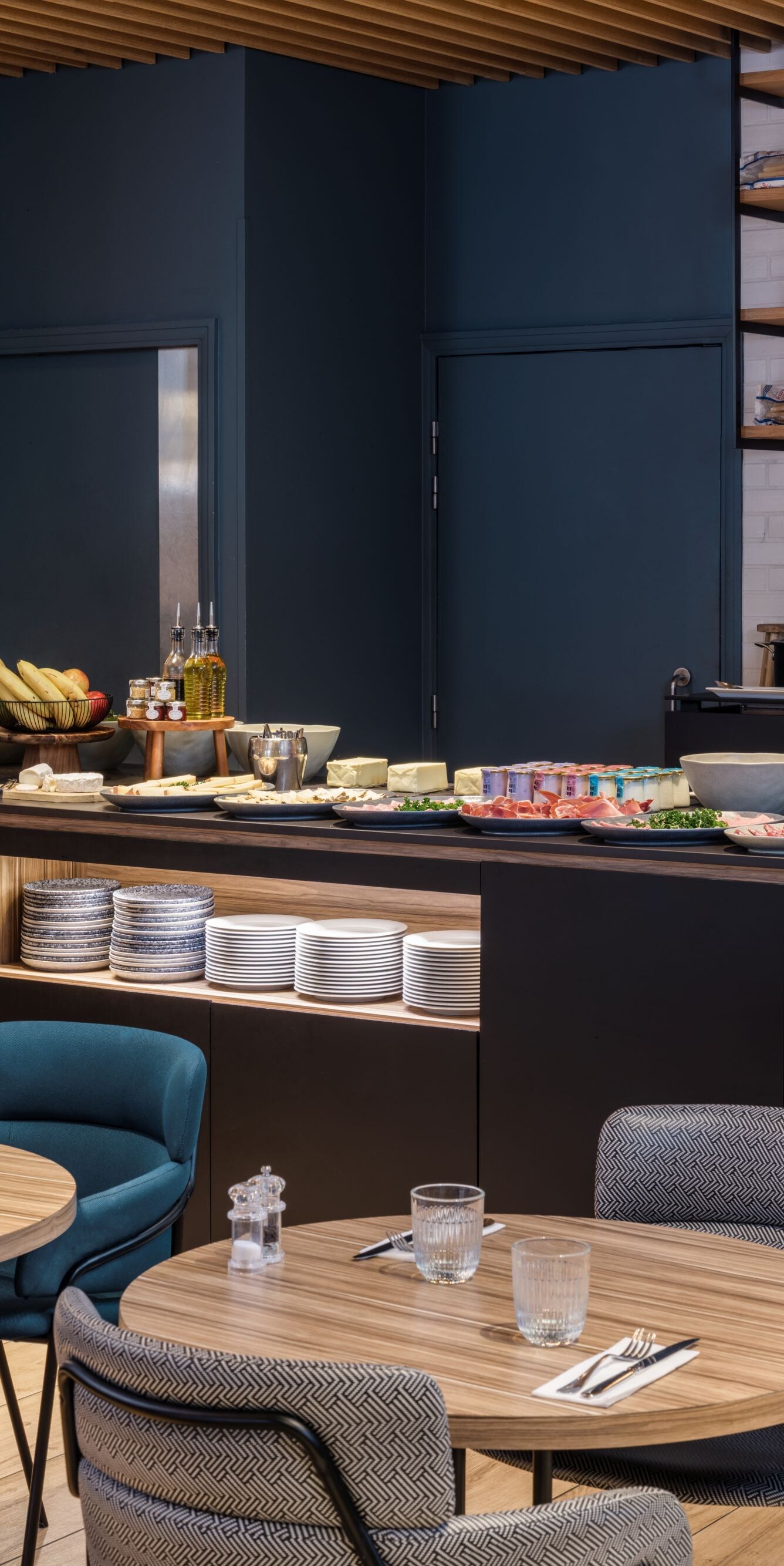 Breakfast buffet with gourmet food options