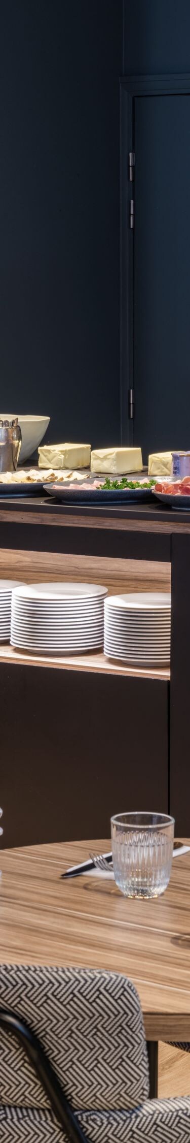 Breakfast buffet with gourmet food options