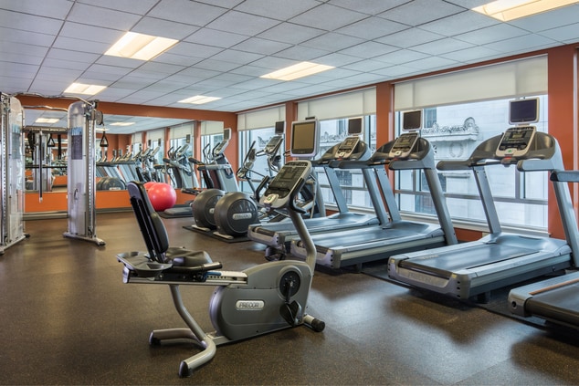 Fitness center with cardio