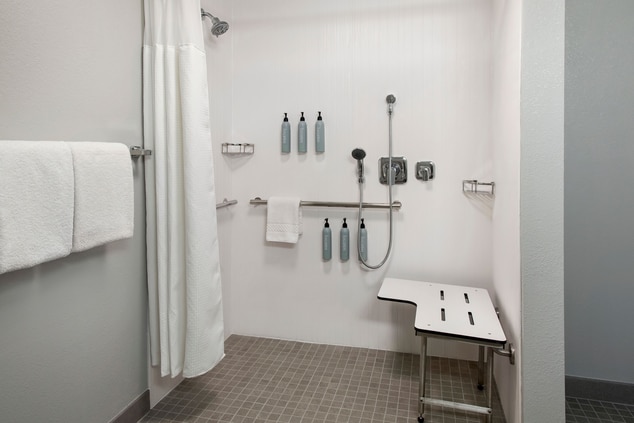Accessible Roll-In Shower with bench