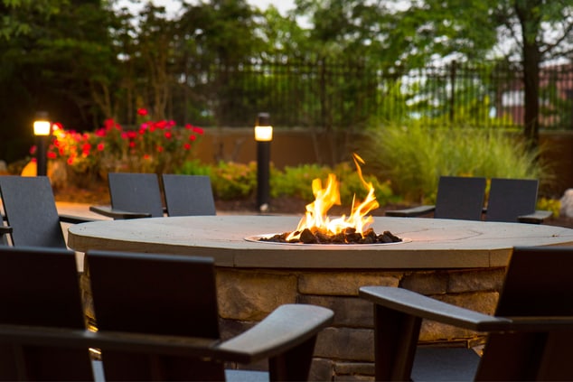 fire pit chairs landscaping