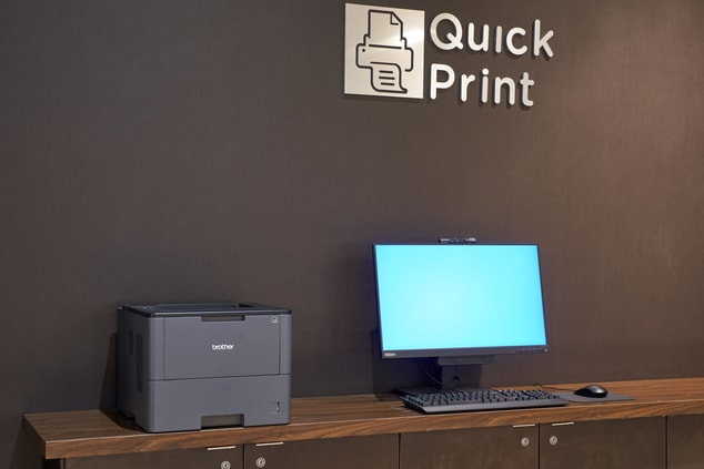 Computer and printer for quick access to printing