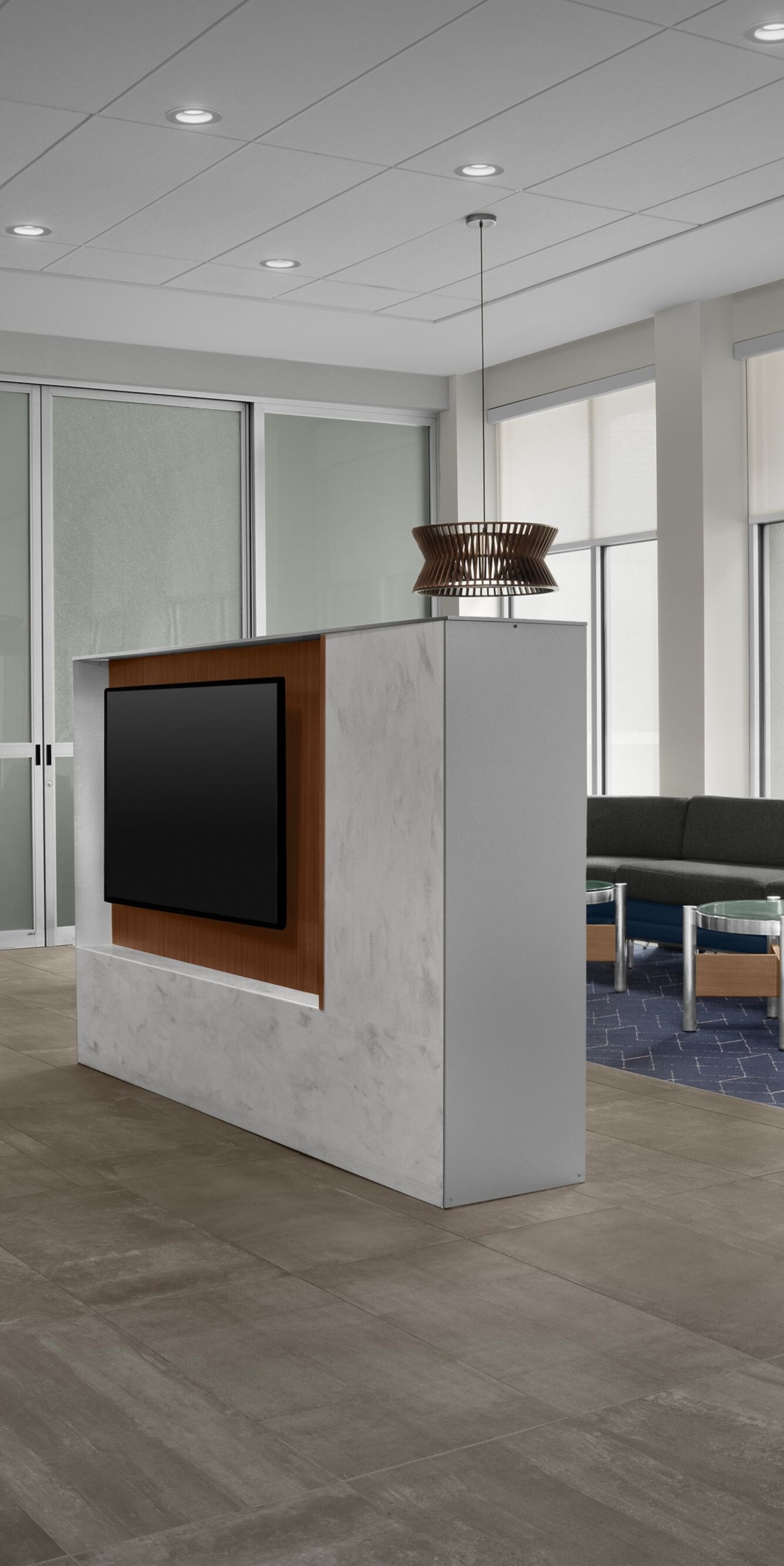 Courtyard Lobby with tv and seating