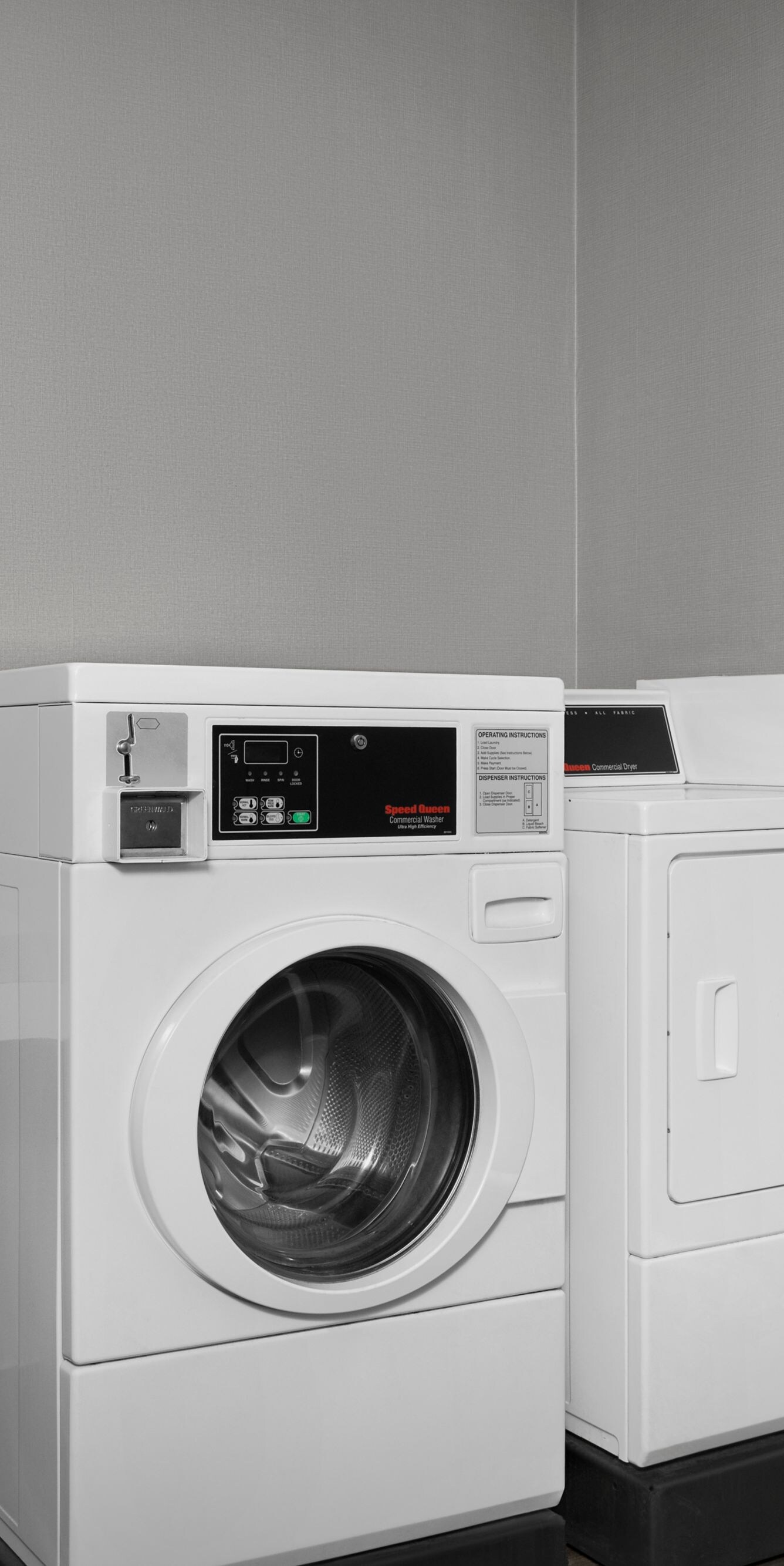Guest Laundry room with washer and dryer