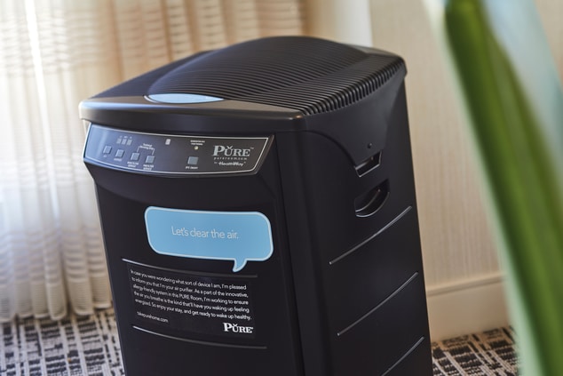 PURE® Air Filters featured in select rooms