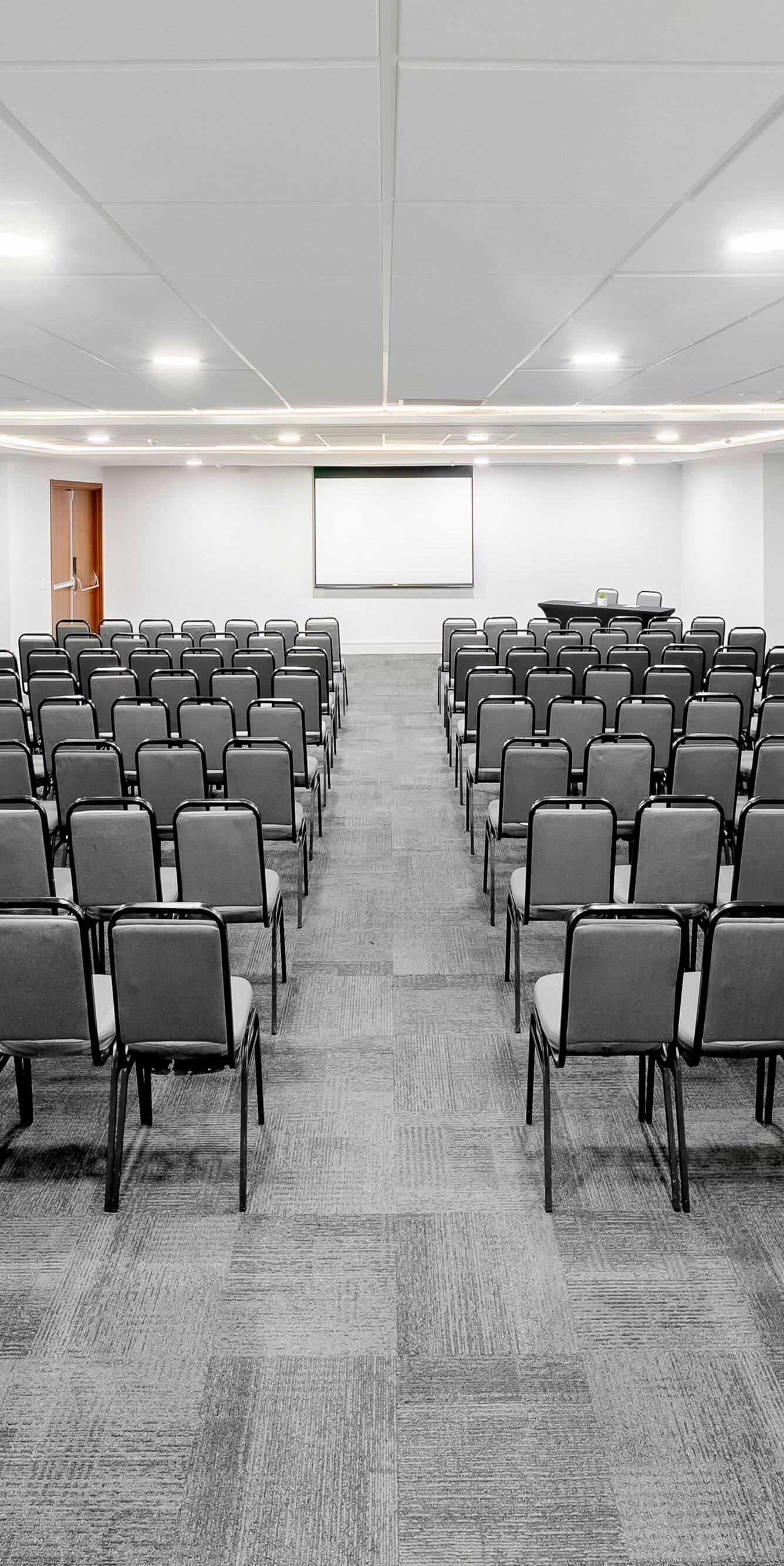 Meeting room with theater style seating