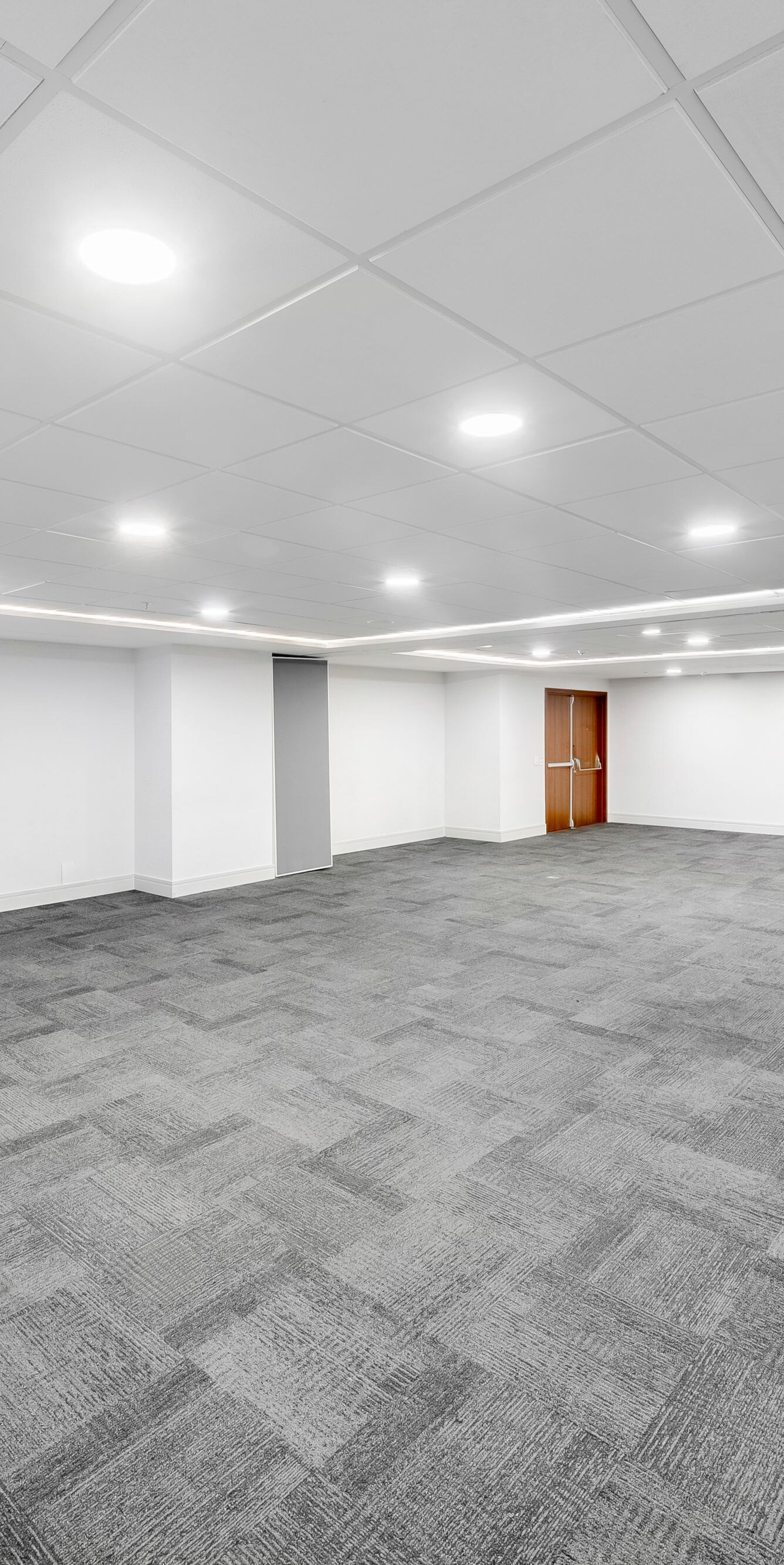 Empty meeting room with open layout