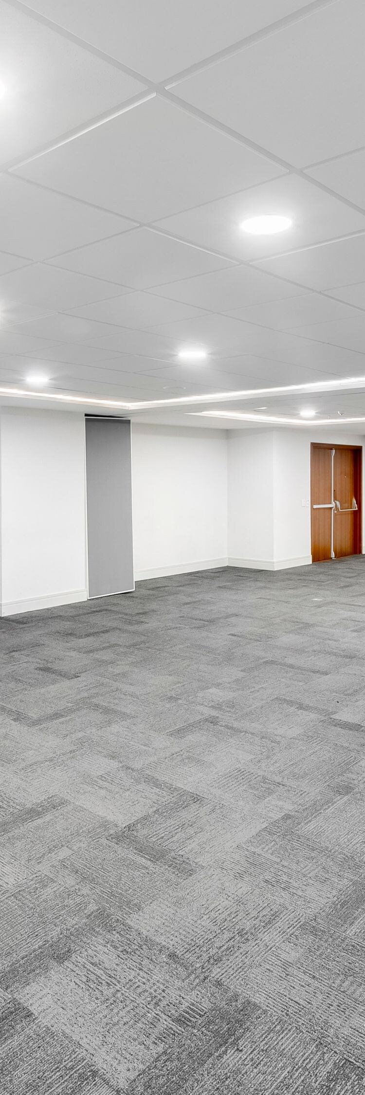 Empty meeting room with open layout