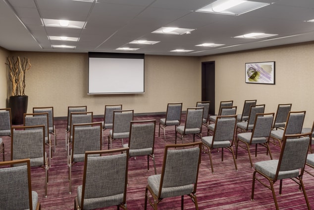 Meeting room with theater seating