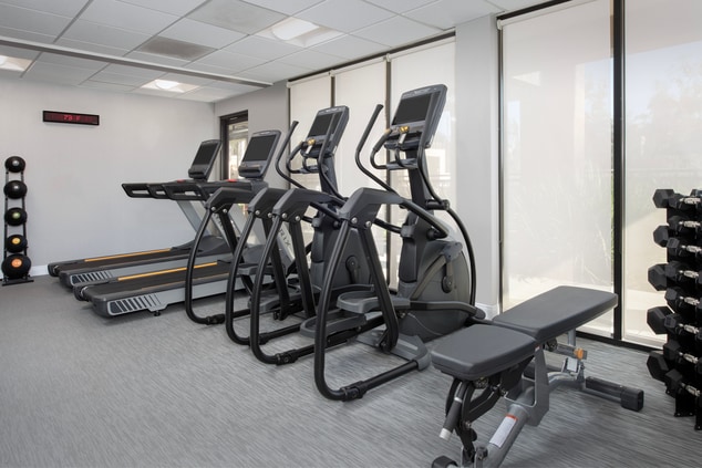 Fitness Center cardio machines and weights