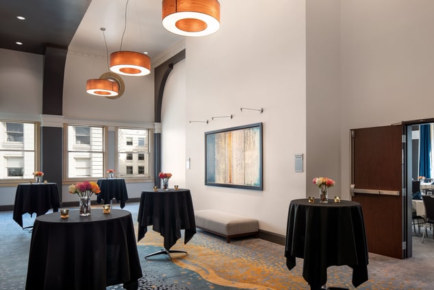 Our pre-function area is a great place for your attendees to gather for beverages and appetizers before your event.