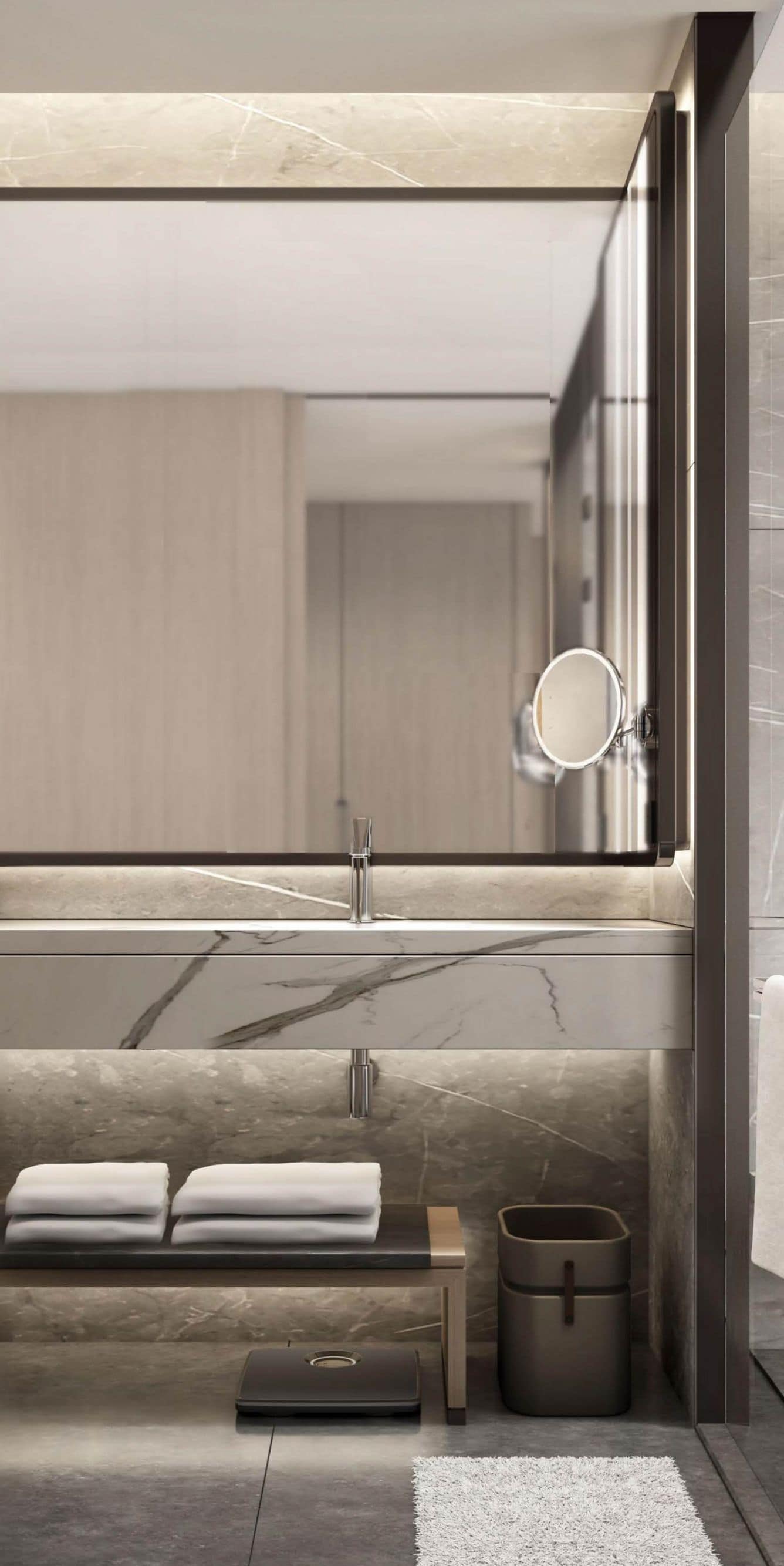 Hotel guest room's bathroom