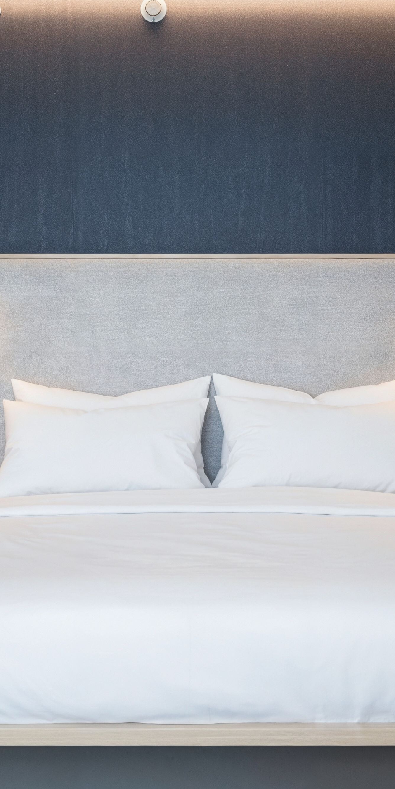 Cama tamaño King con iluminación moderna