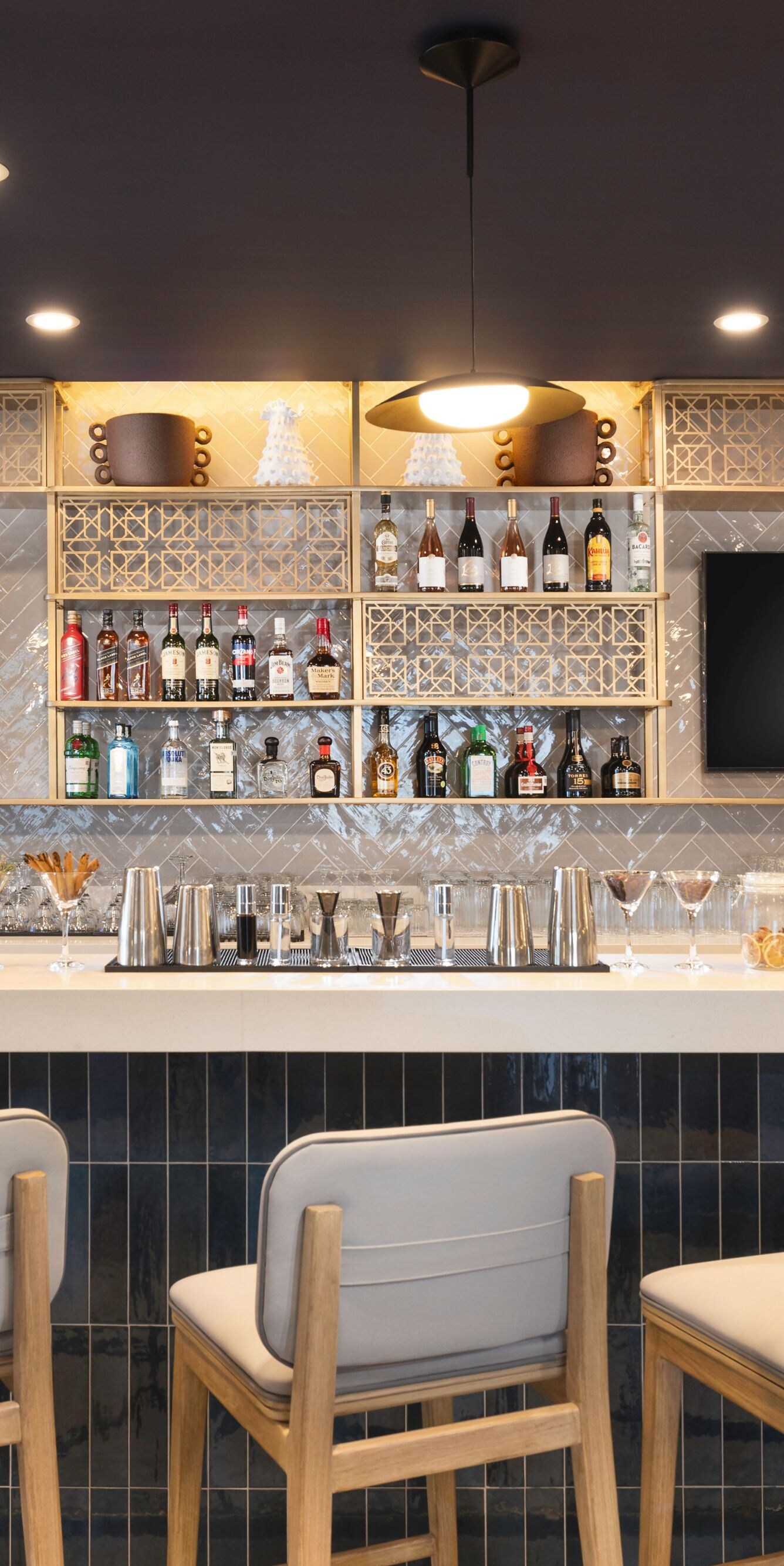Bar seating area