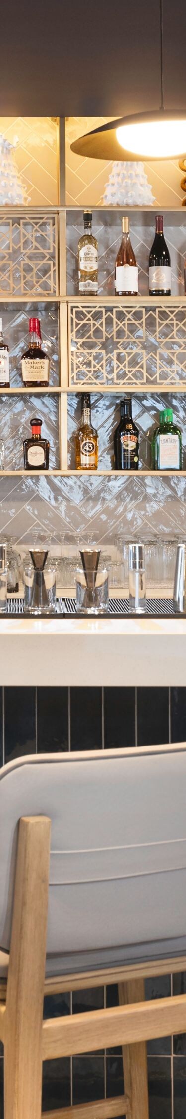 Bar seating area