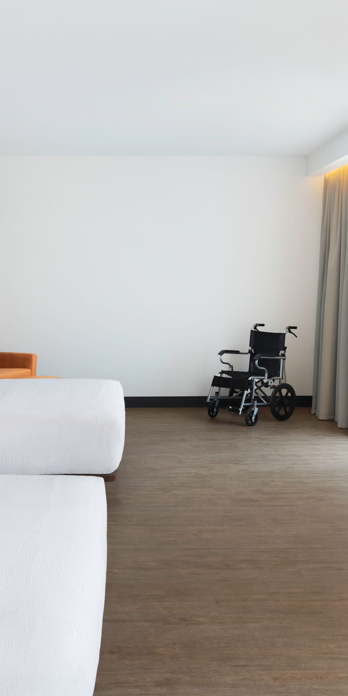 Accessible guest room with two queen beds