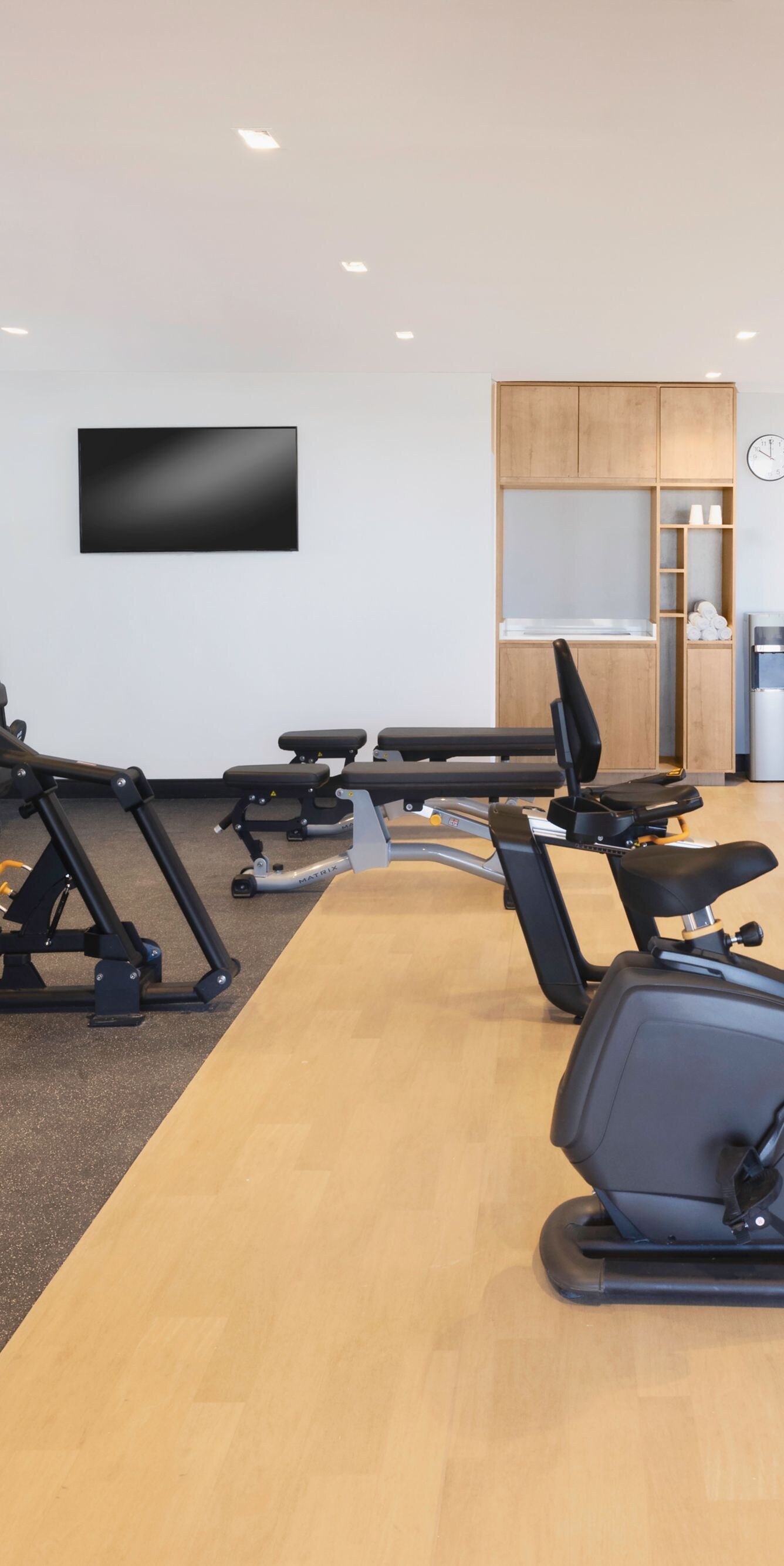 Fitness center with cardio and strength gear