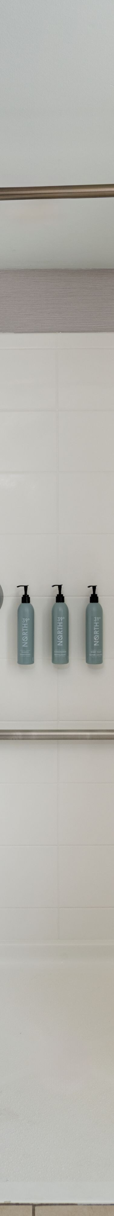 Accessible roll-in shower with seat