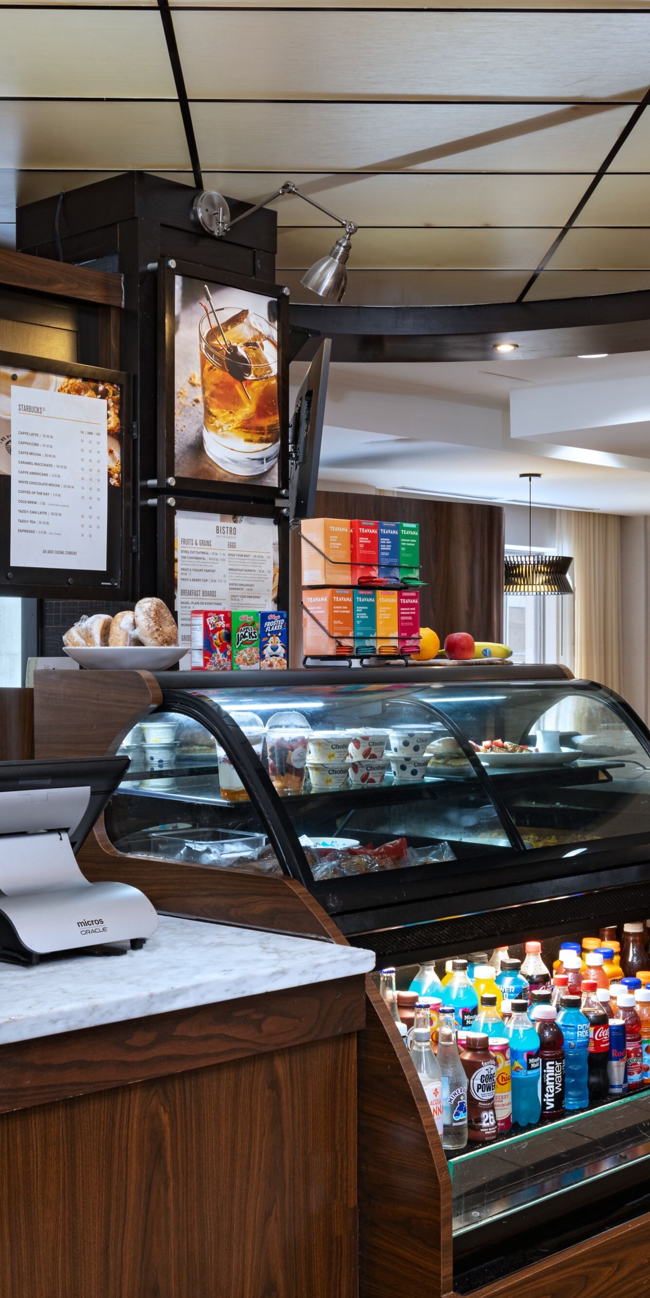 Food Counter with Drinks