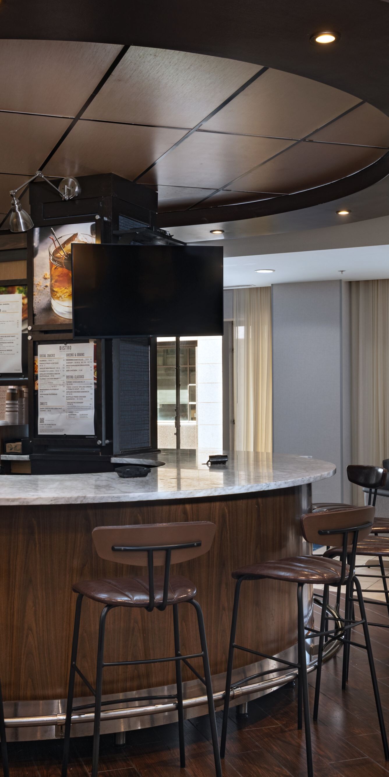 High Top Counter at Ordering Station of bar