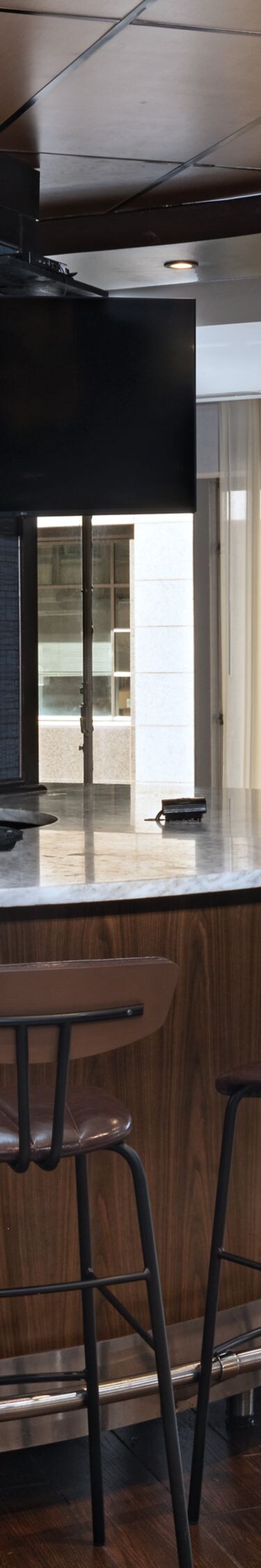 High Top Counter at Ordering Station of bar