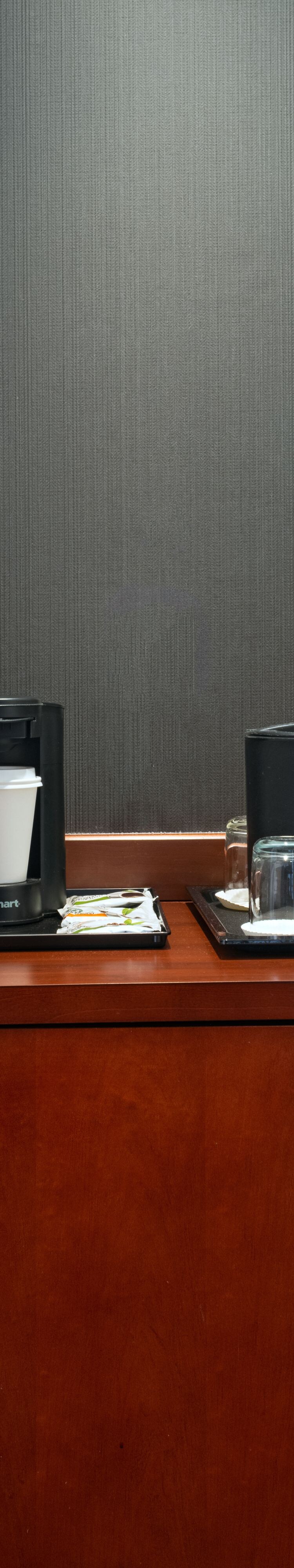 Beverage station in guest room