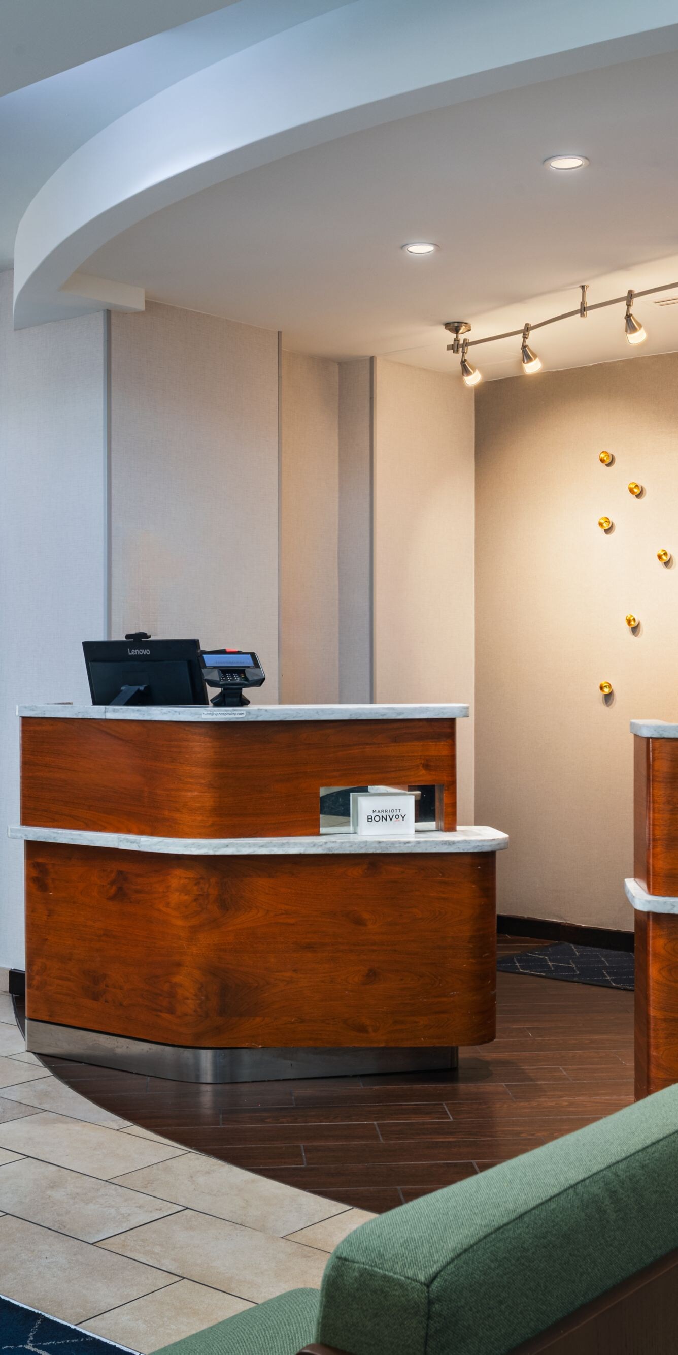 Two Front Desk Stations
