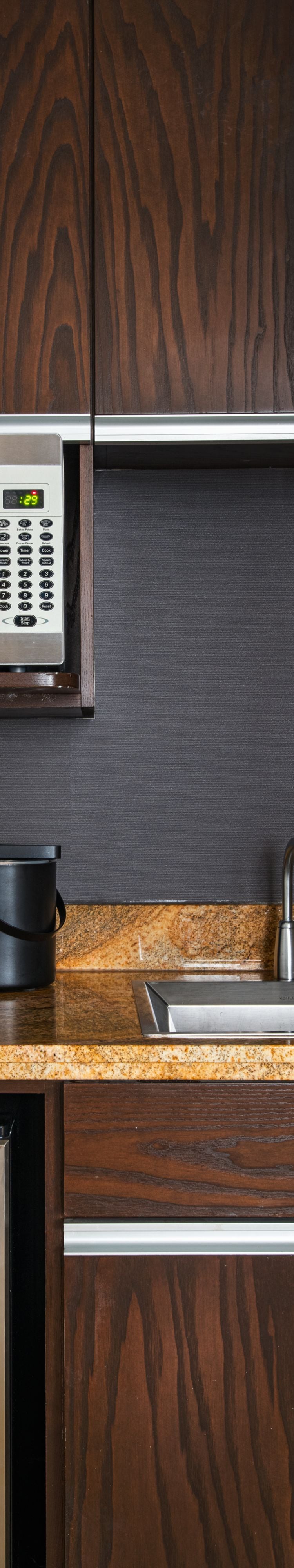 Kitchenette with small appliances