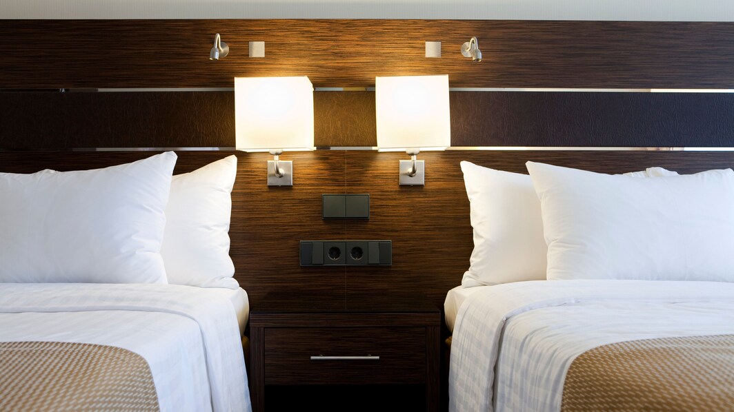 Twin Beds in Hotel Room