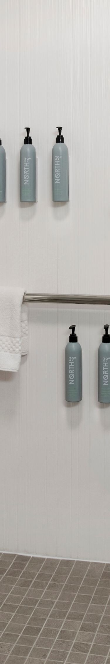 accessible roll-in shower bathroom