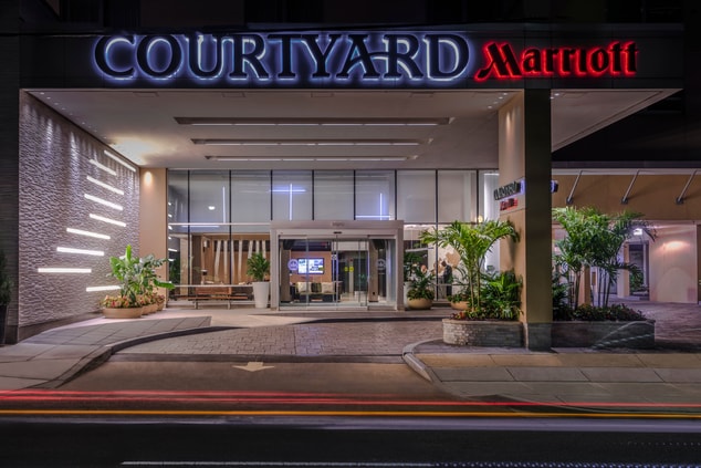 Evening image of Courtyard Chevy Chase