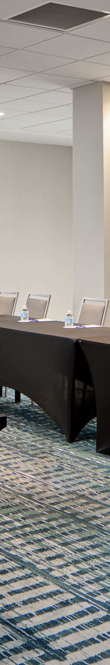 Corner meeting room setup
