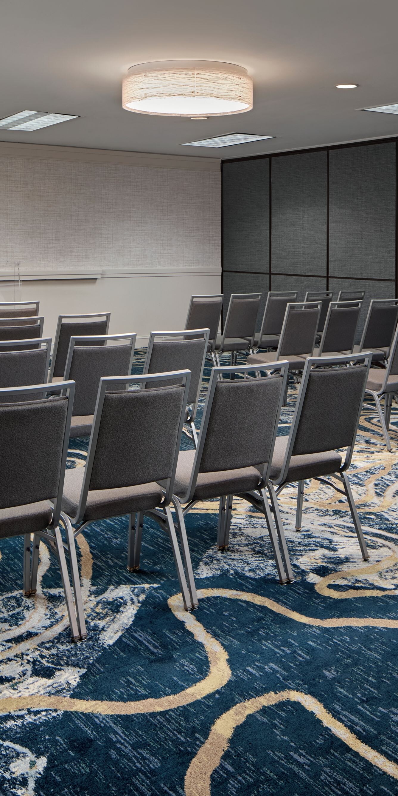 Chairs arranged theater style