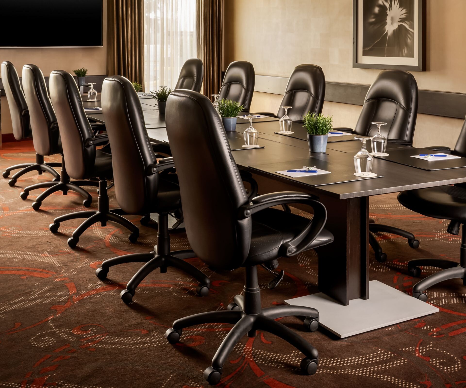 Our executive boardroom with natural light.