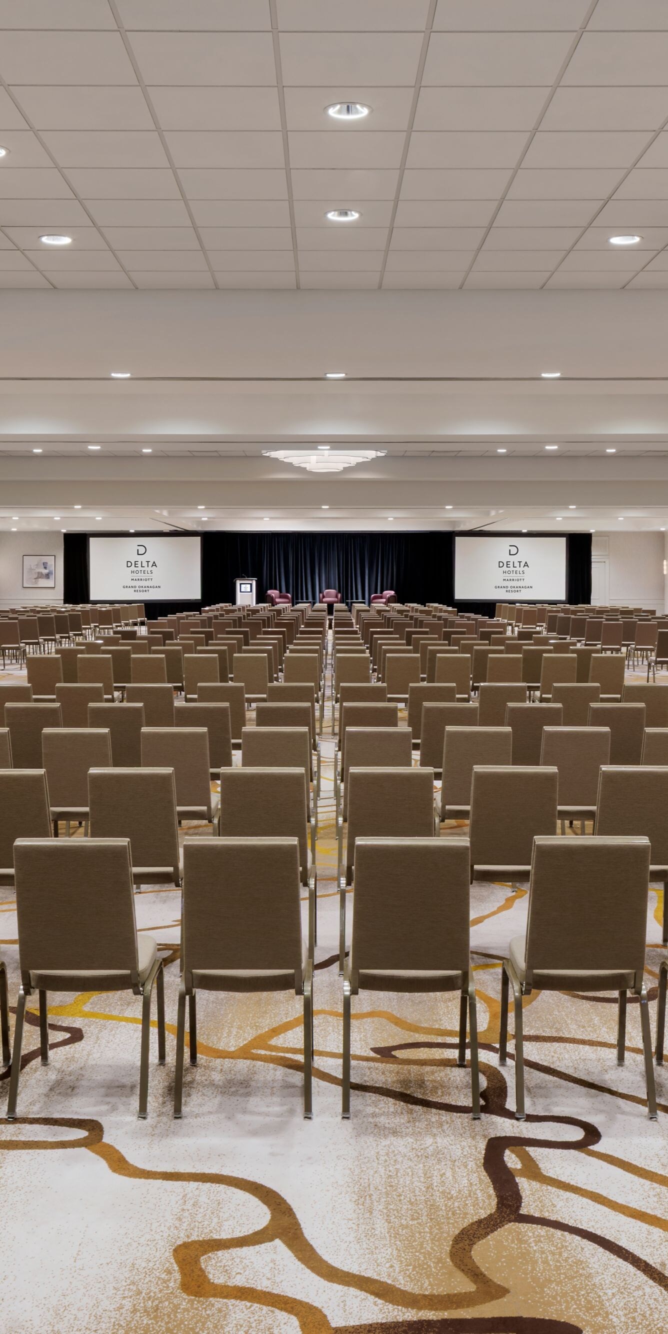 Ballroom Theatre with lots of chairs