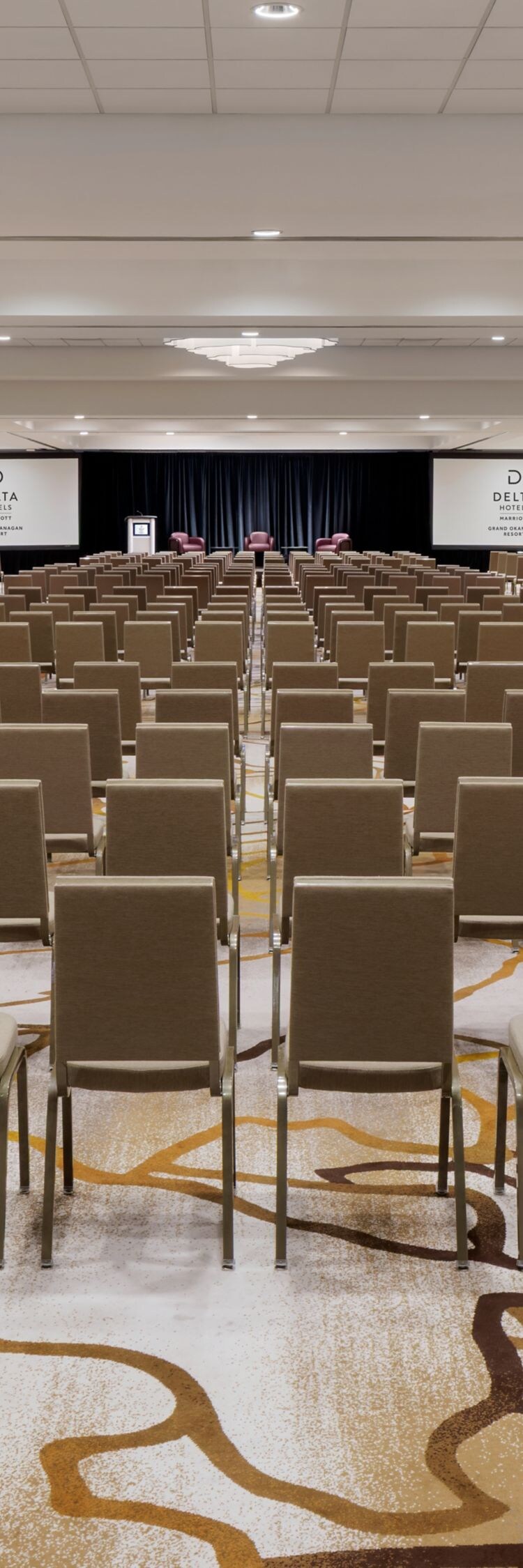 Ballroom Theatre with lots of chairs