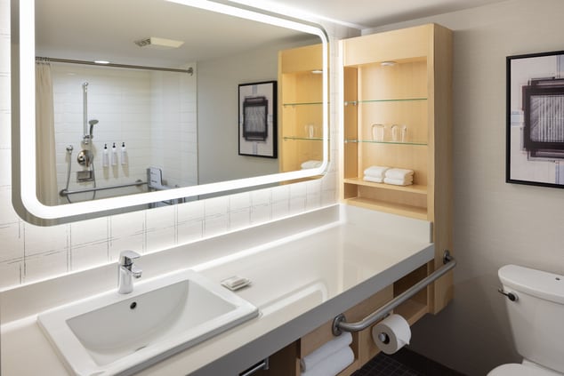 Accessible Bathroom with Roll In Shower