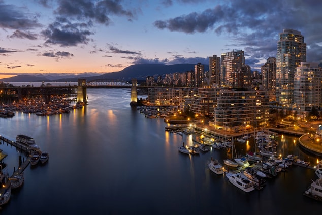 Vancouver At Dusk