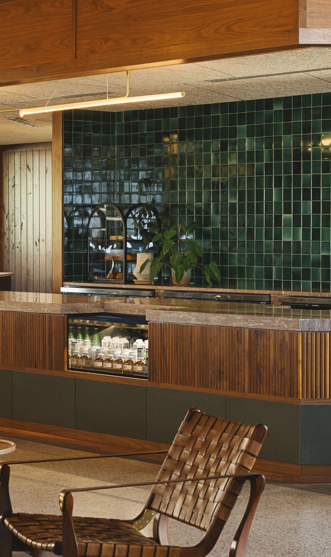 Dawn Cafe kiosk in lobby.