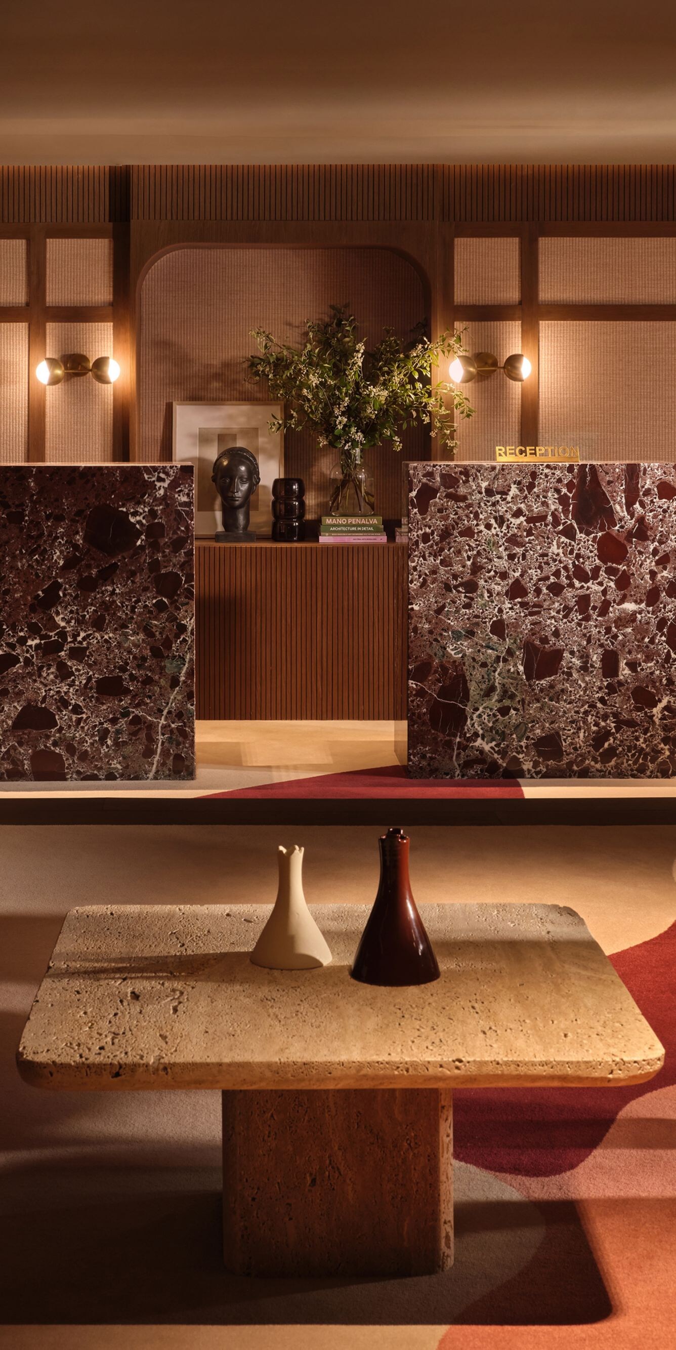 Stone Coffee table in the Lobby