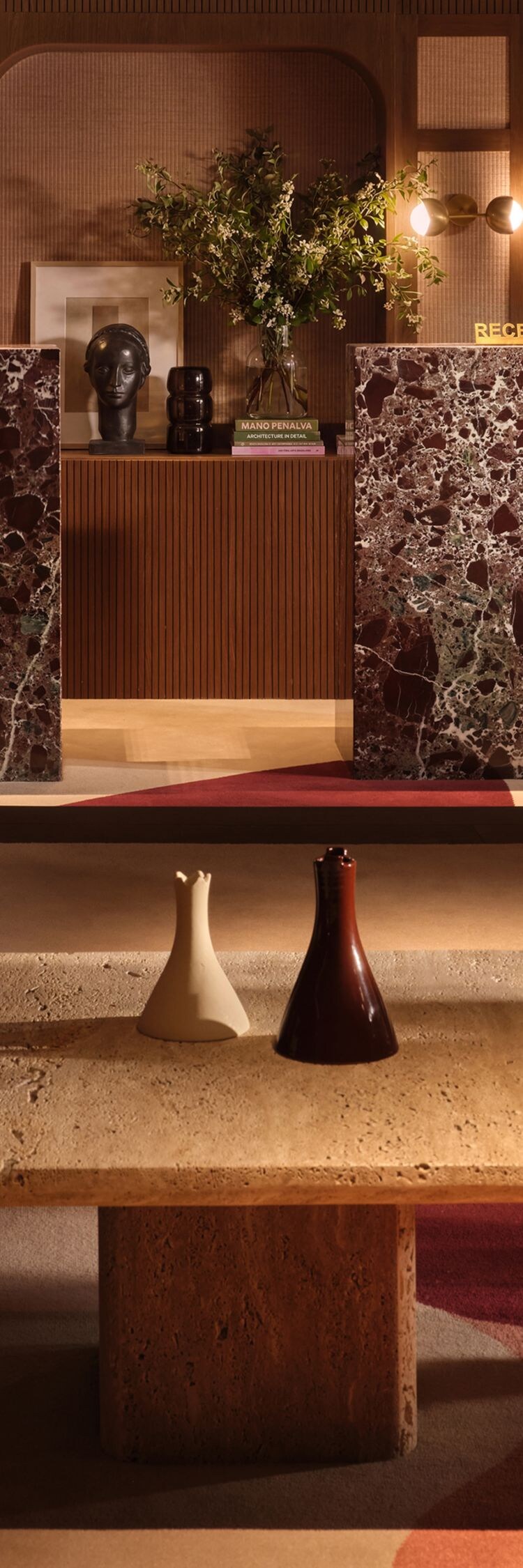 Stone Coffee table in the Lobby